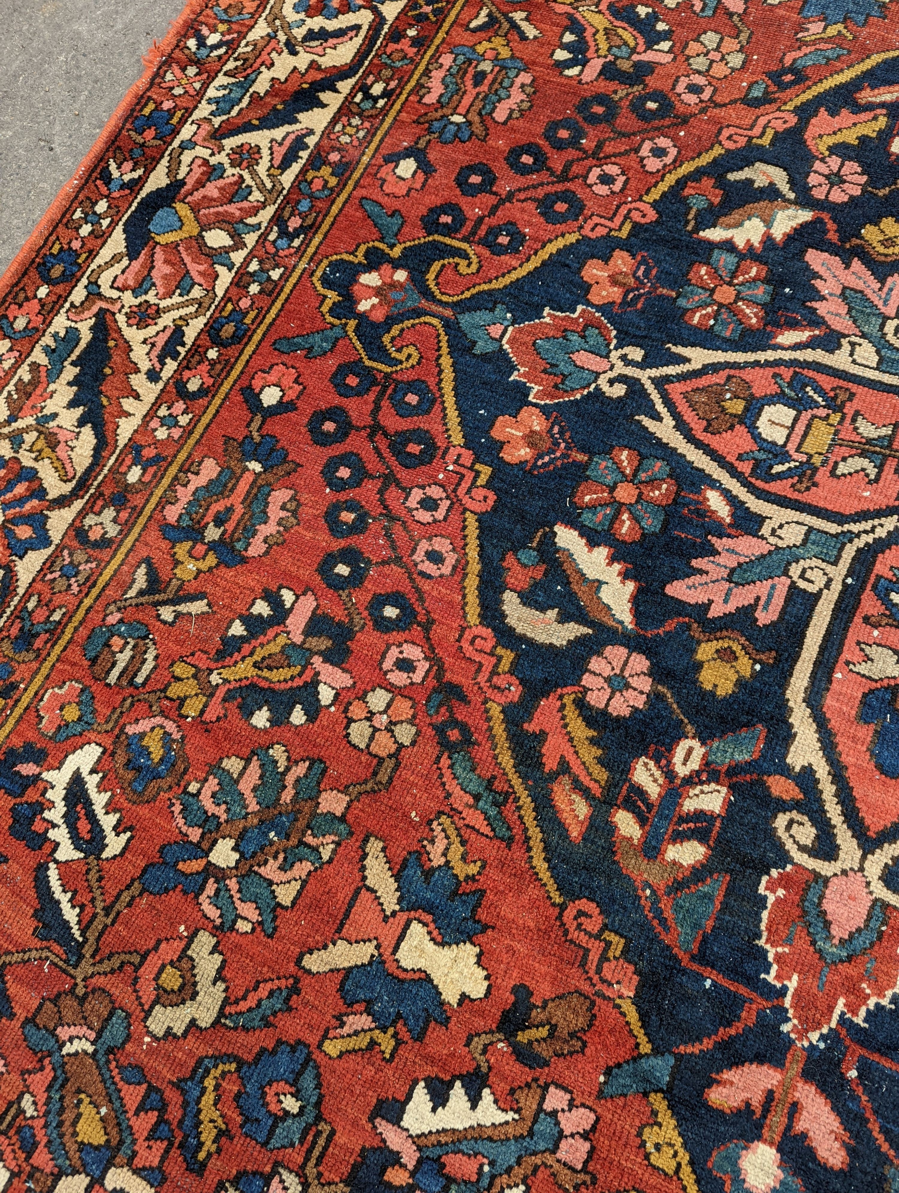 A Mahal red ground carpet, 370 x 260cm